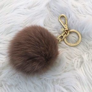 Michael Kors pom pom keychain